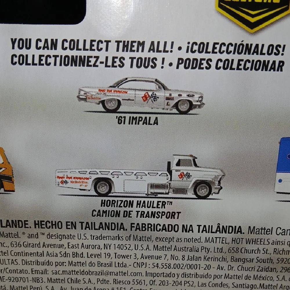 Hot Wheels PREMIUM .. DYNO DON '61 Impala and Horizon Hauler TEAM TRANSPORT Set